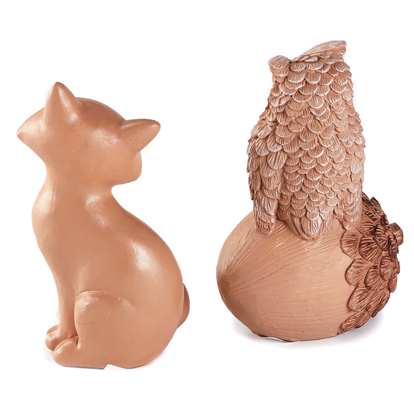Harvest Carved-Look Figurines