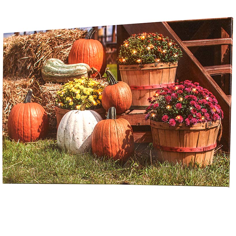 Lighted Harvest Canvas Wall Art