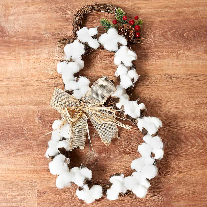 Country Cotton Boll Decor