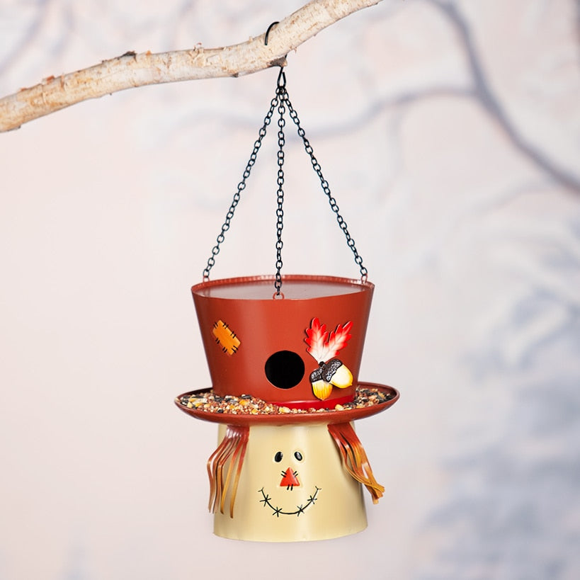 Scarecrow or Snowman Birdhouses