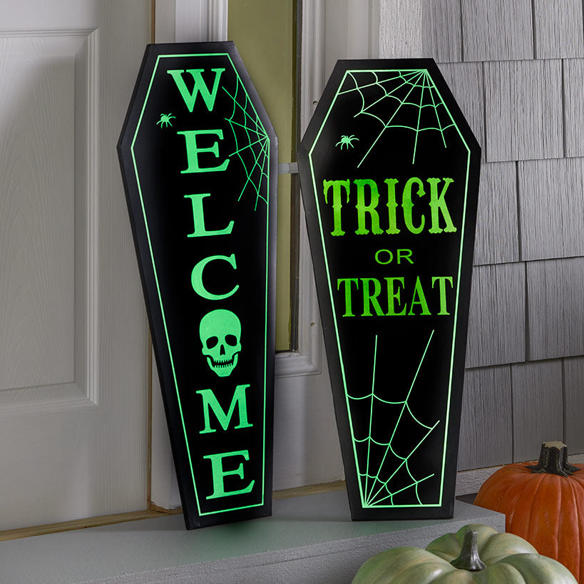 30" Glow-in-the-Dark Tombstone Signs