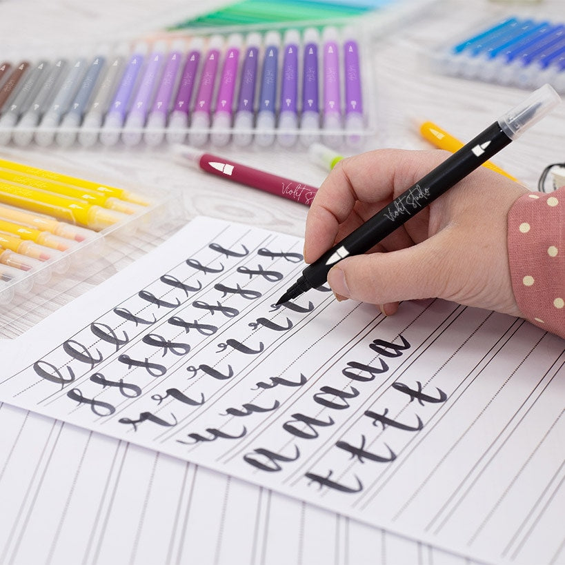 Violet Studio Set of 100 Dual-Tip Markers