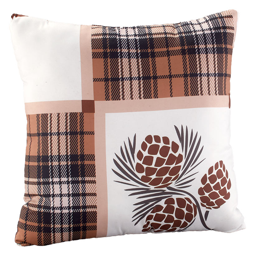 Lodge Plaid Quilted Accent Pillow or Sham