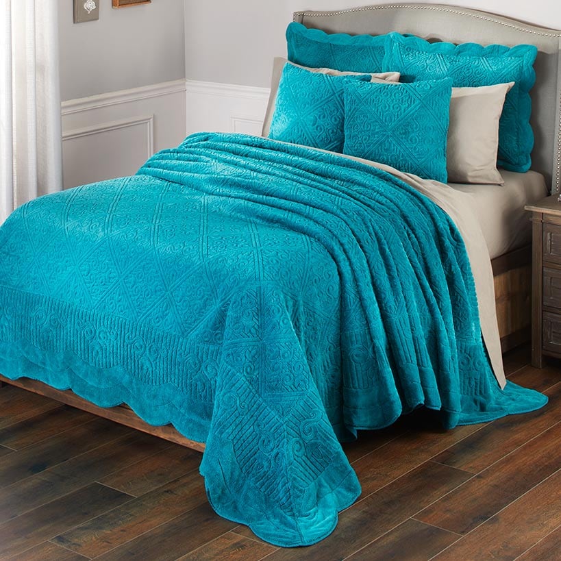 Plush Matelasse Pillow or Sham