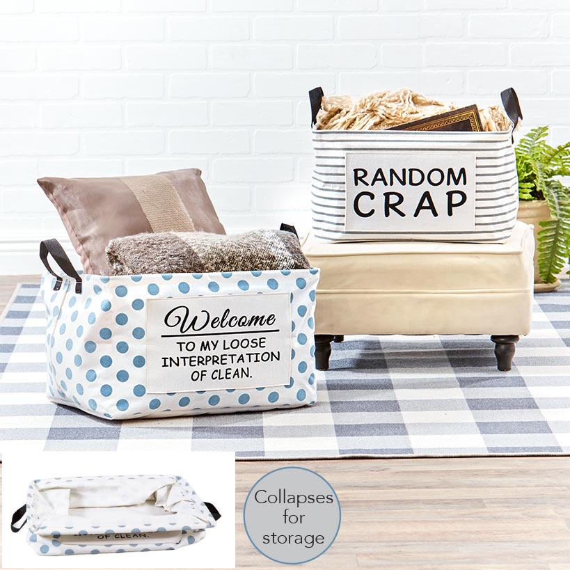 Witty Home Office Organizer Bins