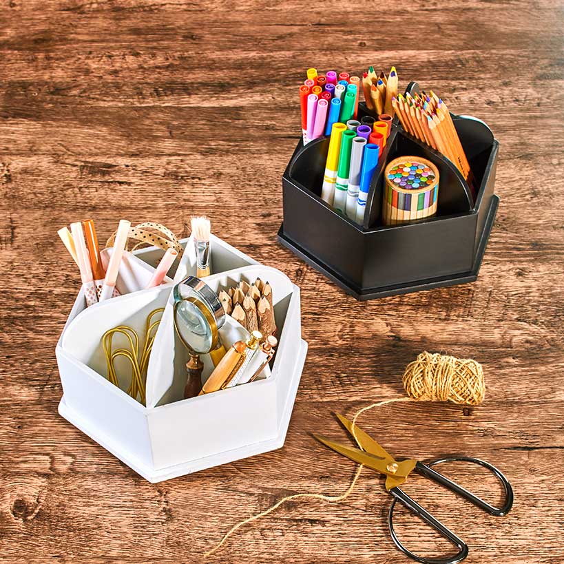 Rotating Craft Caddy Desk Organizers