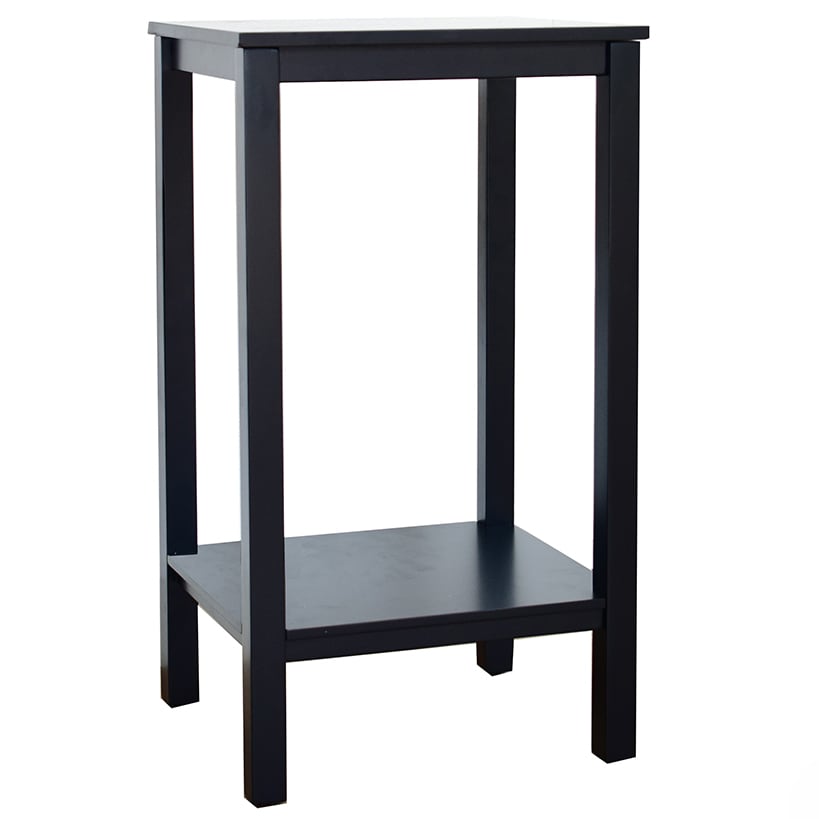 Modern Accent Wooden Side Table - Black or Brown