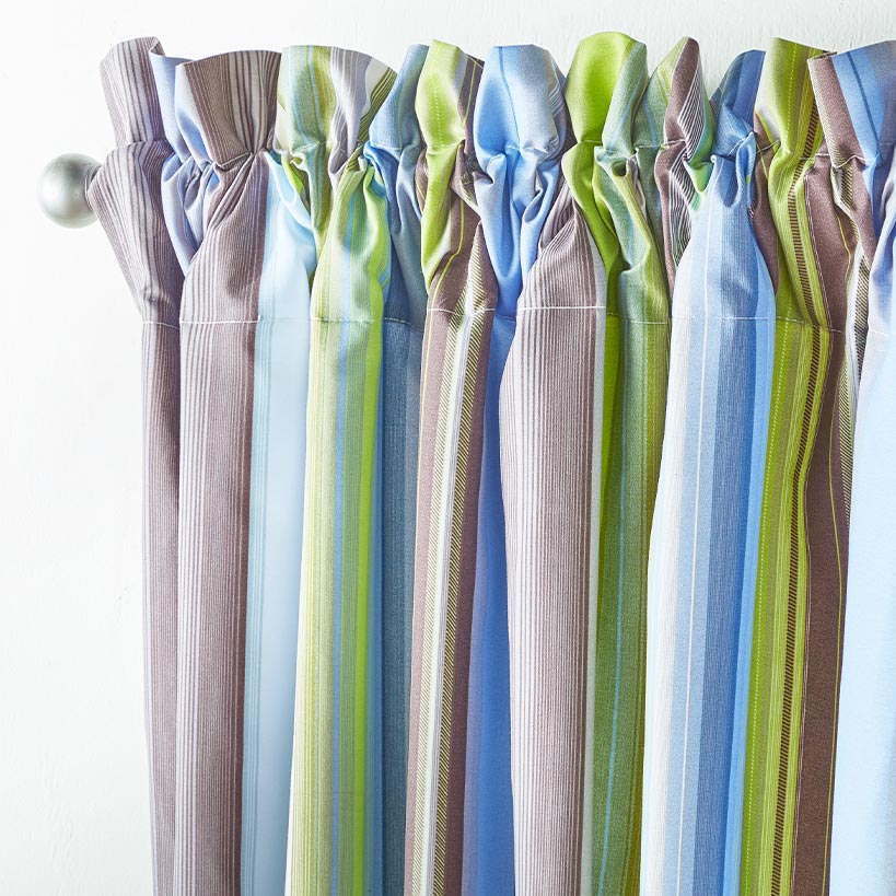 Aidan Striped Window Valance or Accent Pillow