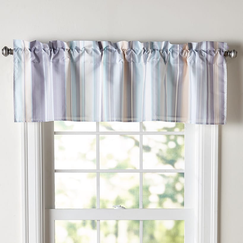 Aidan Striped Window Valance or Accent Pillow