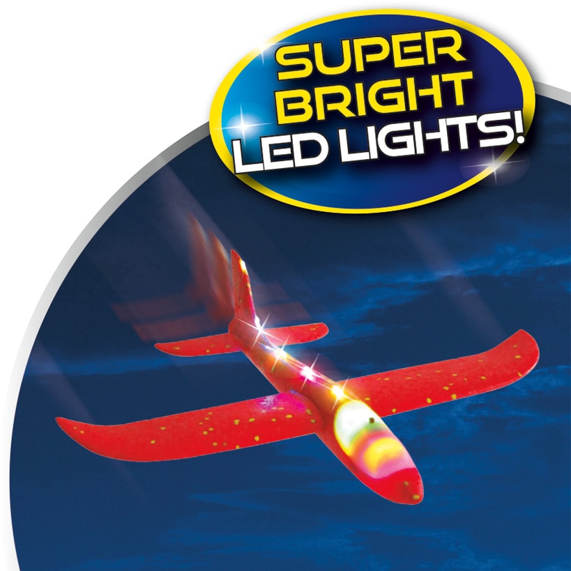 Air Hero™ Airplane Toy Launcher Set with 3 Flying LED Planes for Kids