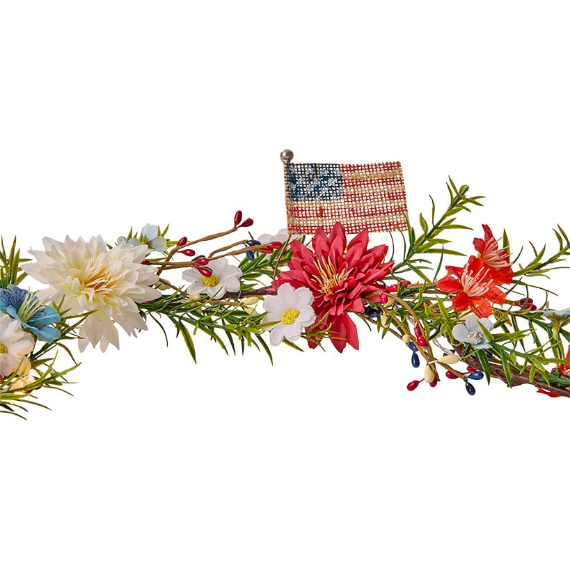 Americana Floral Swag Garland Collection#select-item_garland