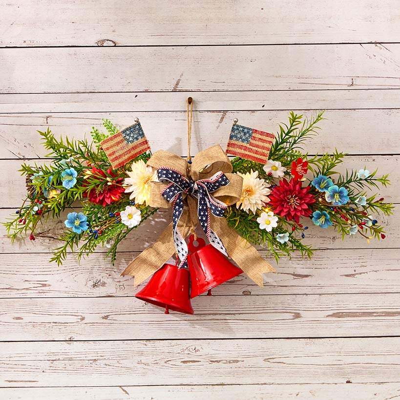 Americana Floral Swag Garland Collection#select-item_swag