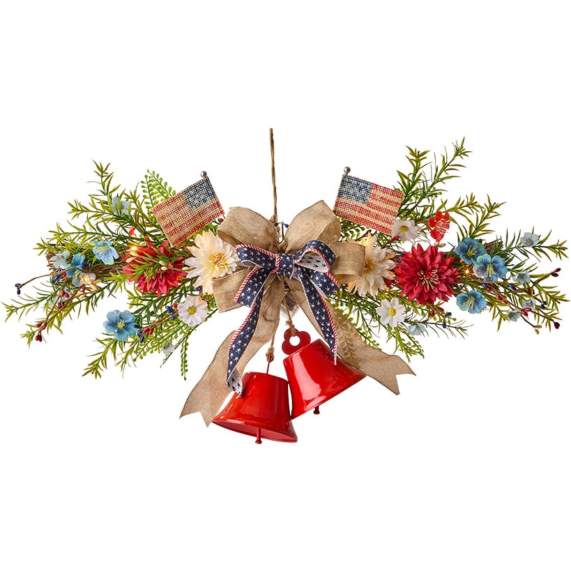 Americana Floral Swag Garland Collection