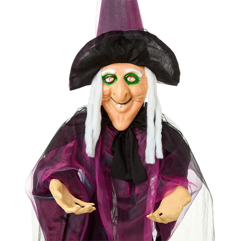 Motion-Sensor Lighted Witch