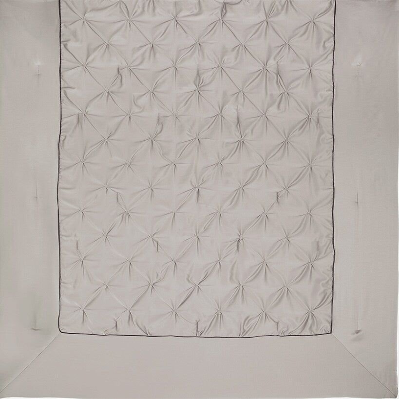 Ashlyn Ruched Full/Queen Comforter Ensemble#select-color_gray