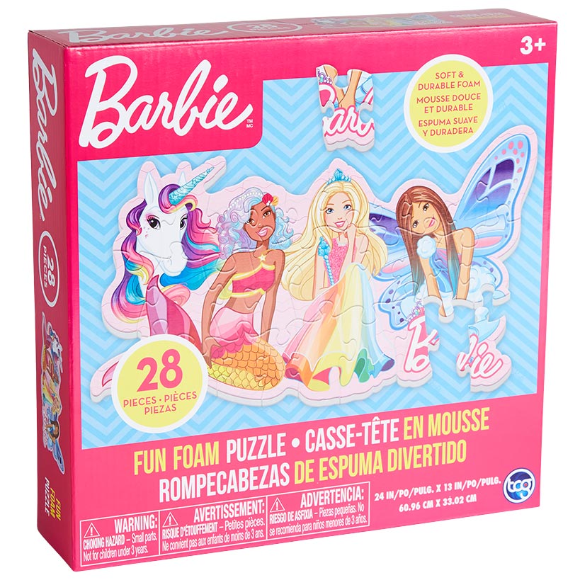 Barbie™ Kids' Fun Foam 28-Pc Puzzle with Princesses and Unicorn