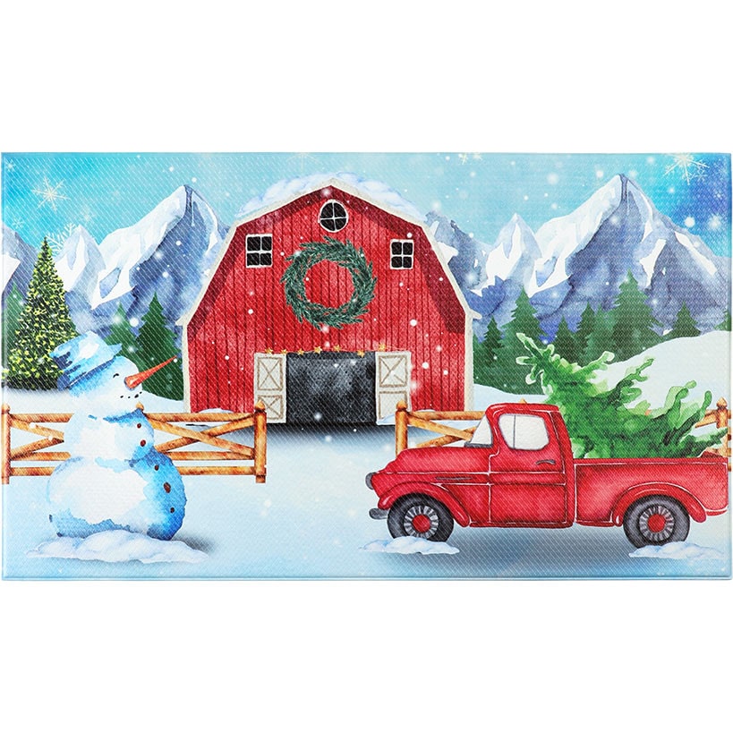 Kitchen Comfort Accent Rug or Runner Rug Barns and Bows