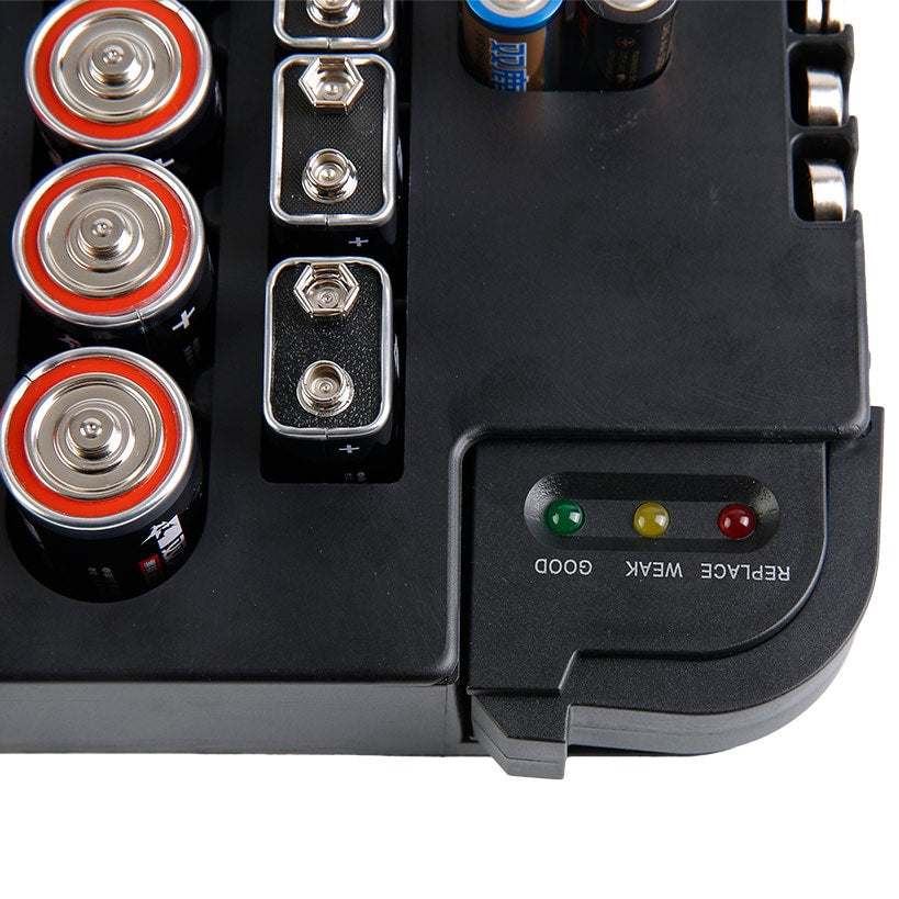 Battery Storage Container with Tester Checker