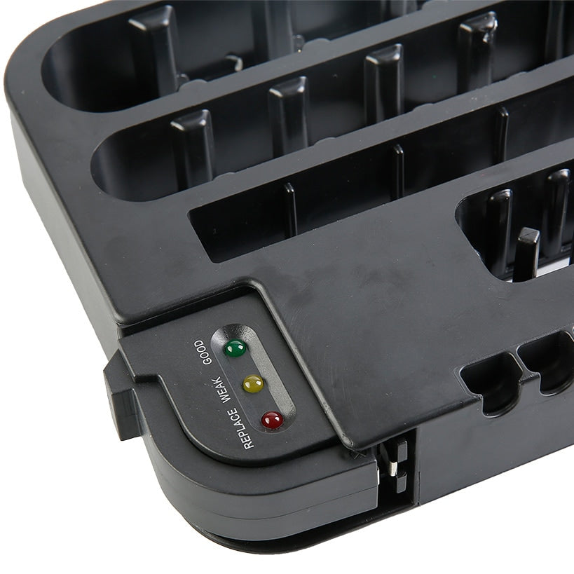 Battery Storage Container with Tester Checker