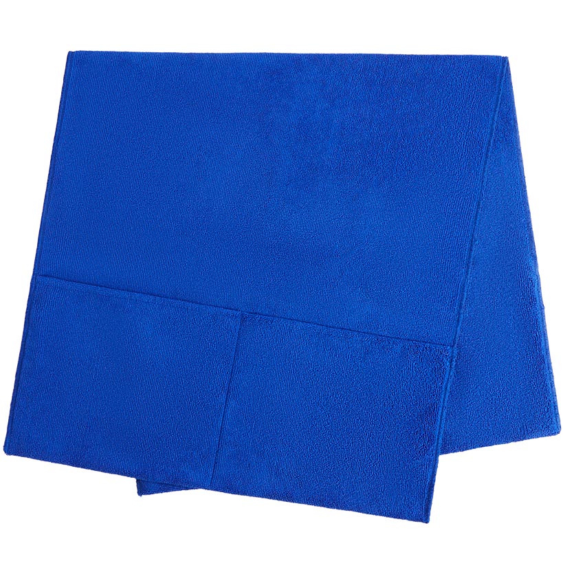 Beach Lounge Chair Cover Towel with Side Storage Pockets