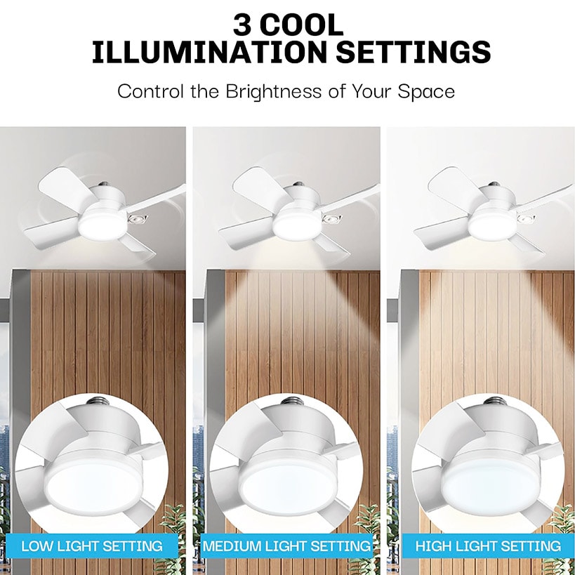 Bell+Howell® Socket Fan Light