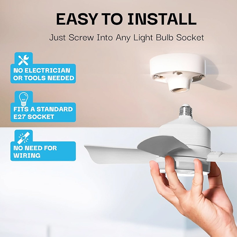 Bell+Howell® Socket Fan Light