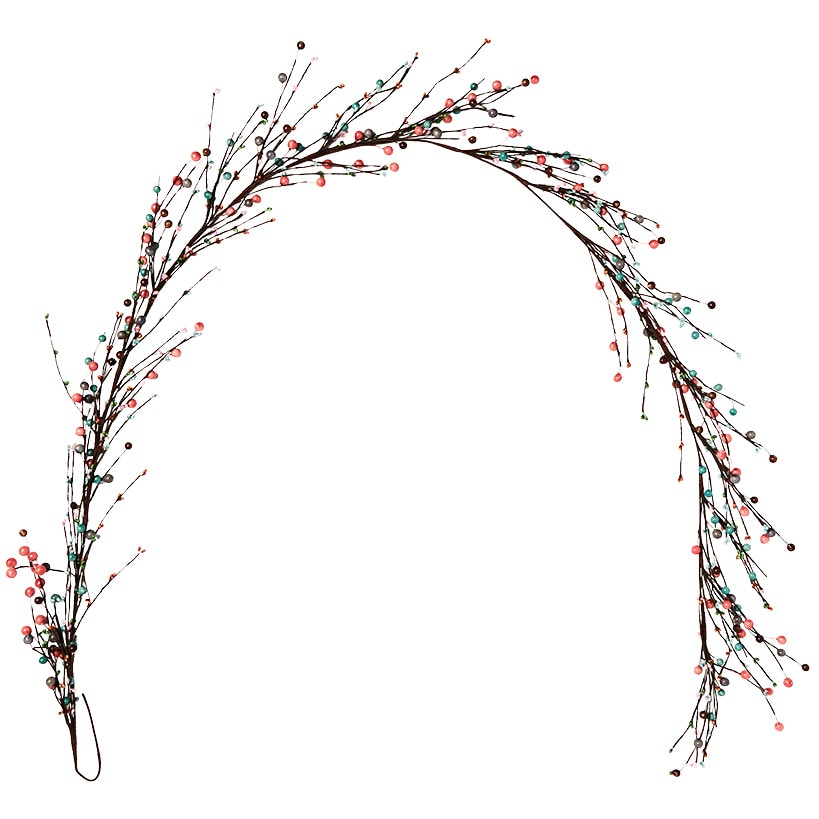 Colorful Country Berry Wreath, Garland or LED Candle