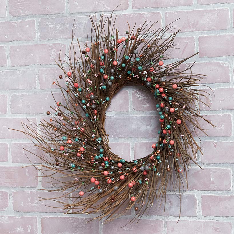 Colorful Country Berry Wreath, Garland or LED Candle