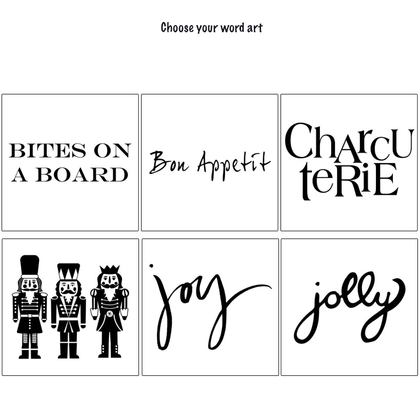 Personalized Acacia Beveled Edge Board with Spreader