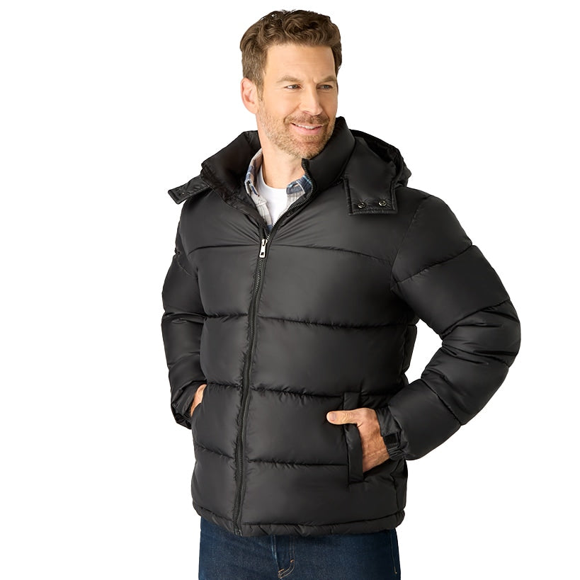 Men's Black Puffer Jacket