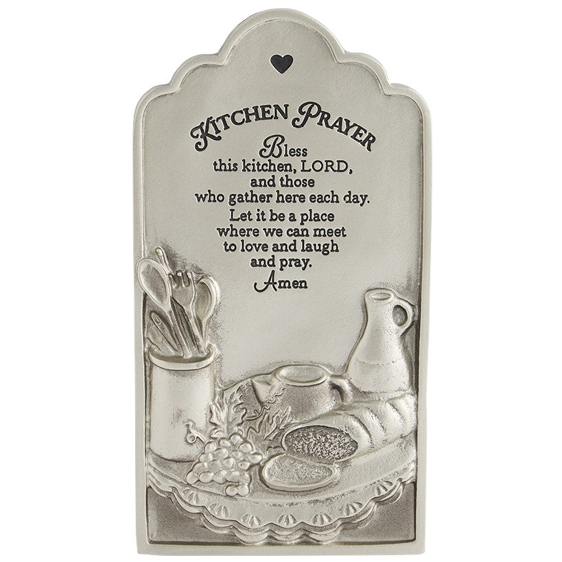 Bless This Kitchen Religious Decor - Pie Plate or Kitchen Prayer Plaque