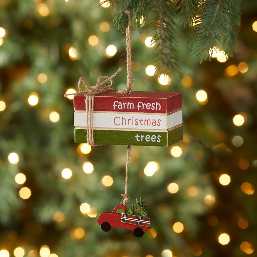 Farmhouse Book Plaque Ornaments