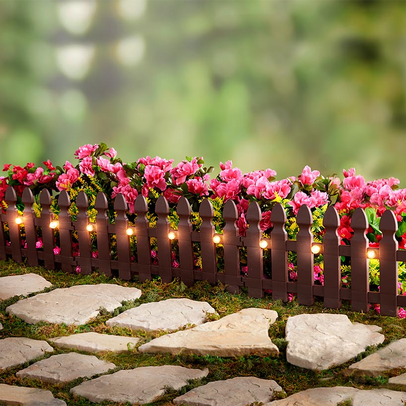 Sets of 3 Decorative Solar Fence Panels