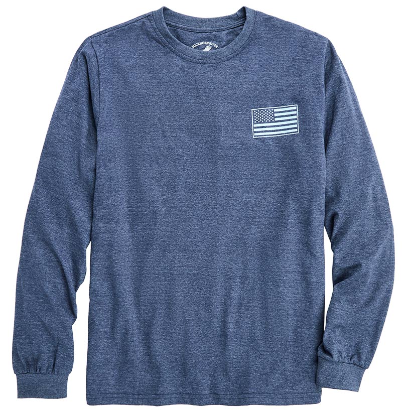 Men's Buckhorn River Americana Long Sleeve Graphic T-Shirt