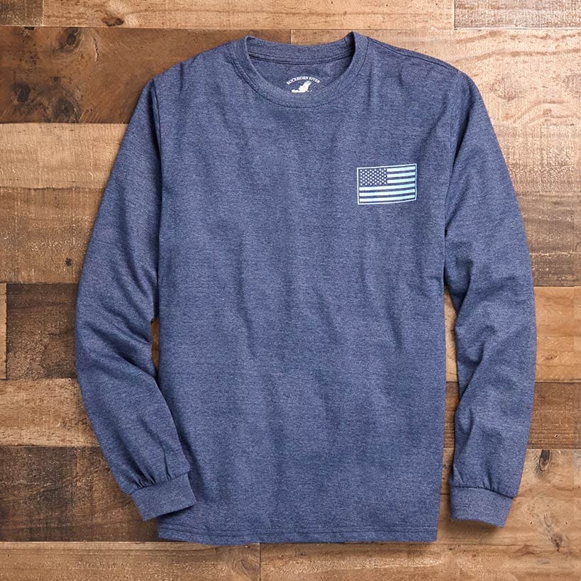 Men's Buckhorn River Americana Long Sleeve Graphic T-Shirt