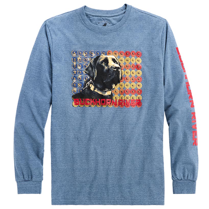 Men's Buckhorn River Americana Long Sleeve Graphic T-Shirt
