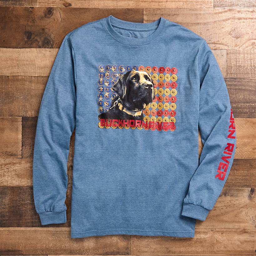 Men's Buckhorn River Americana Long Sleeve Graphic T-Shirt