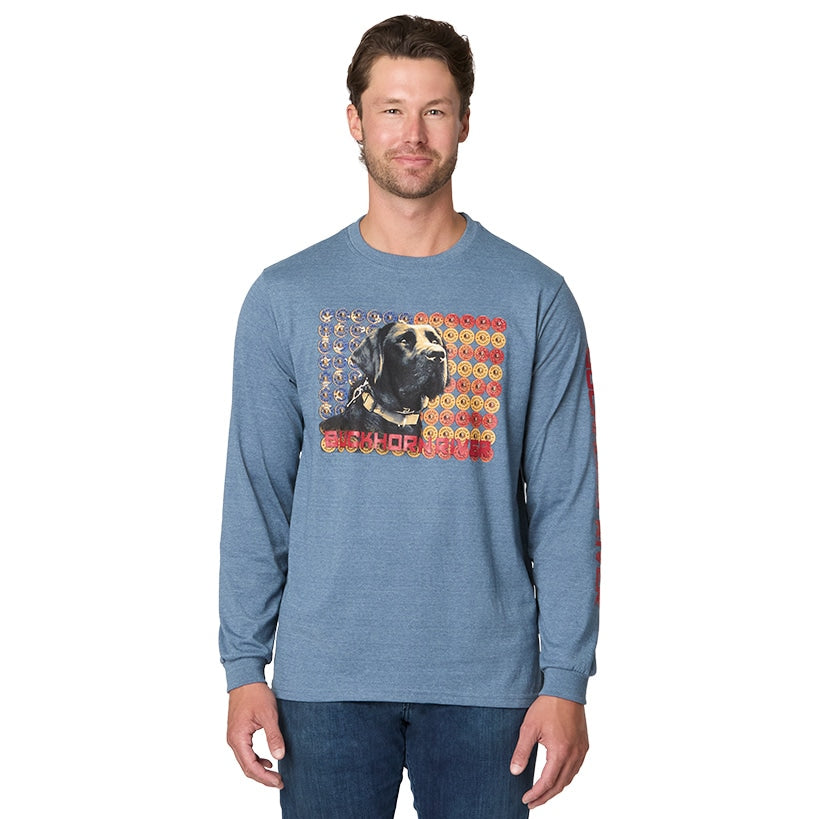 Men's Buckhorn River Americana Long Sleeve Graphic T-Shirt
