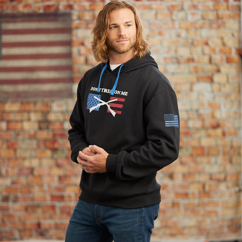 Men's Buckhorn River American Flag Hoodie