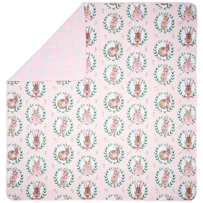 Bunnies and Bows Reversible Full/Queen or King Quilt