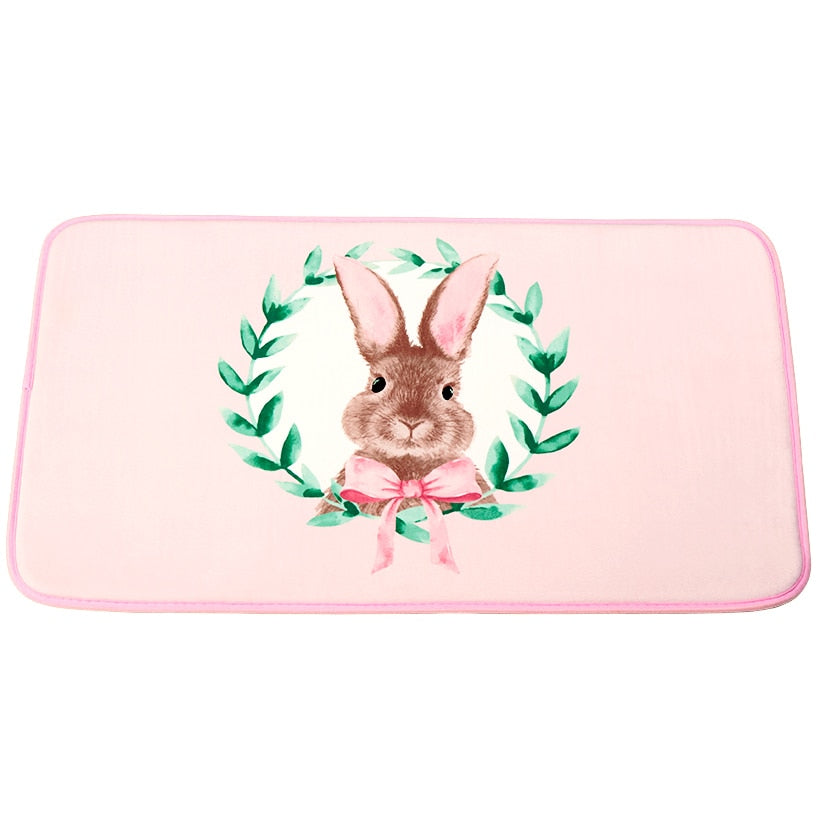 Bunnies and Bows Shower Curtain, Bath Rug, or Hooks