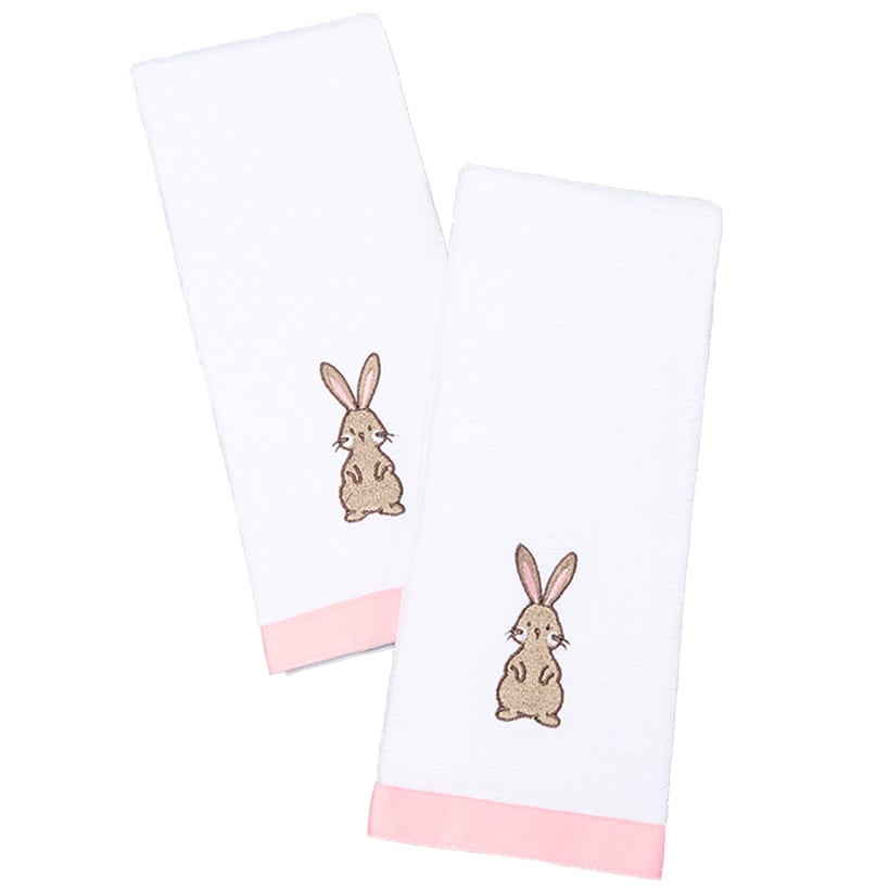 Bunnies and Bows Shower Curtain, Bath Rug, or Hooks