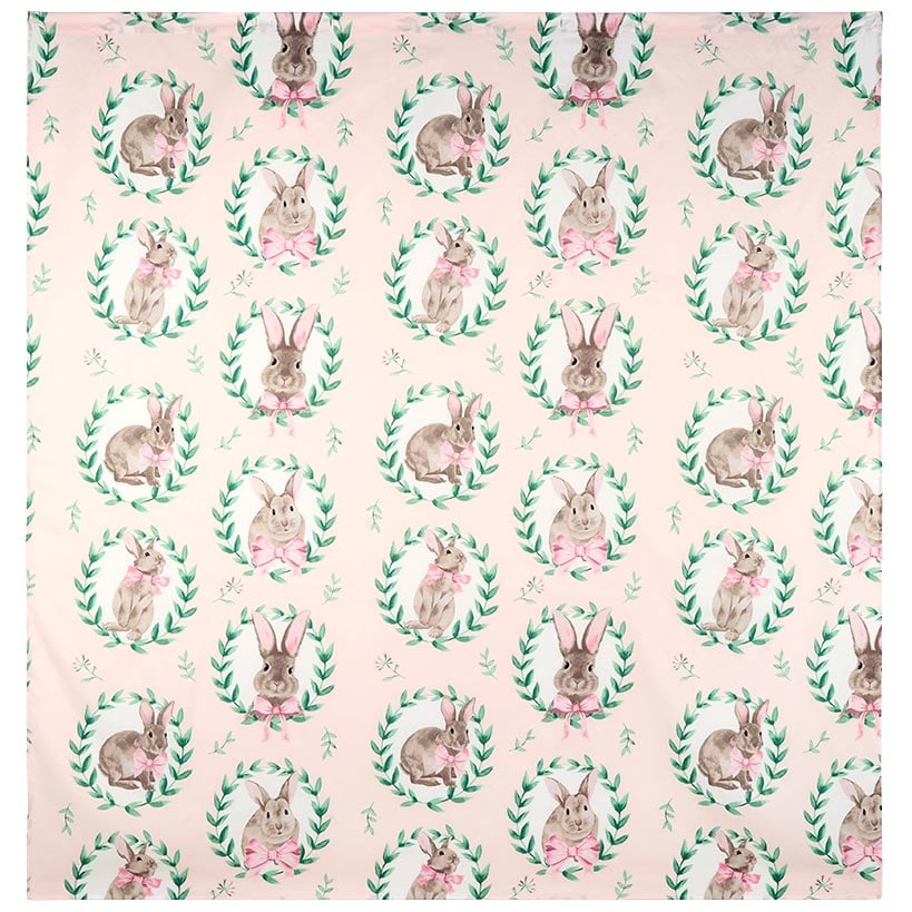 Bunnies and Bows Shower Curtain, Bath Rug, or Hooks