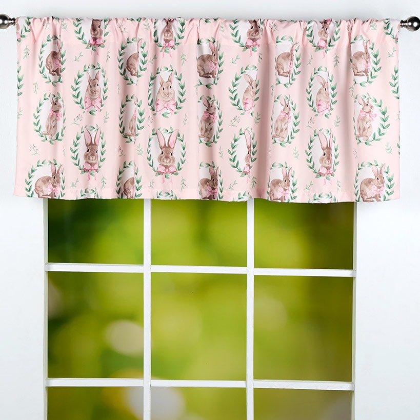 Bunnies and Bows Shower Curtain, Bath Rug, or Hooks