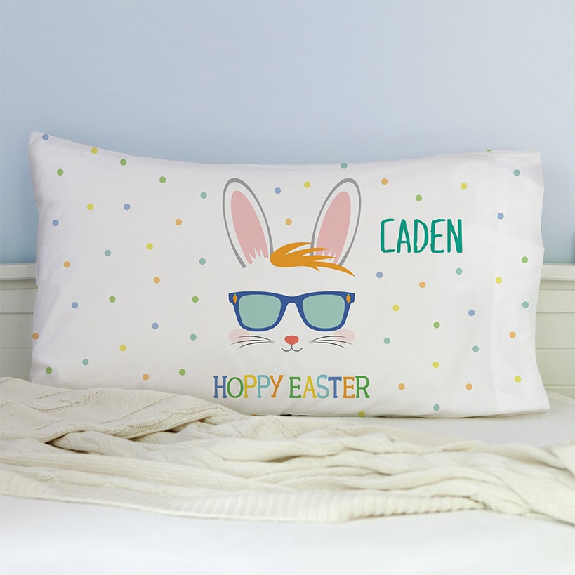 Personalized Easter Bunny Pillowcase