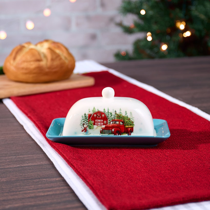 Winter in the Country Christmas Collection - Dip Bowl or Butter Dish