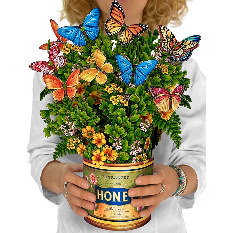 Butterflies & Buttercups Pop-Up Flower Bouquet Card