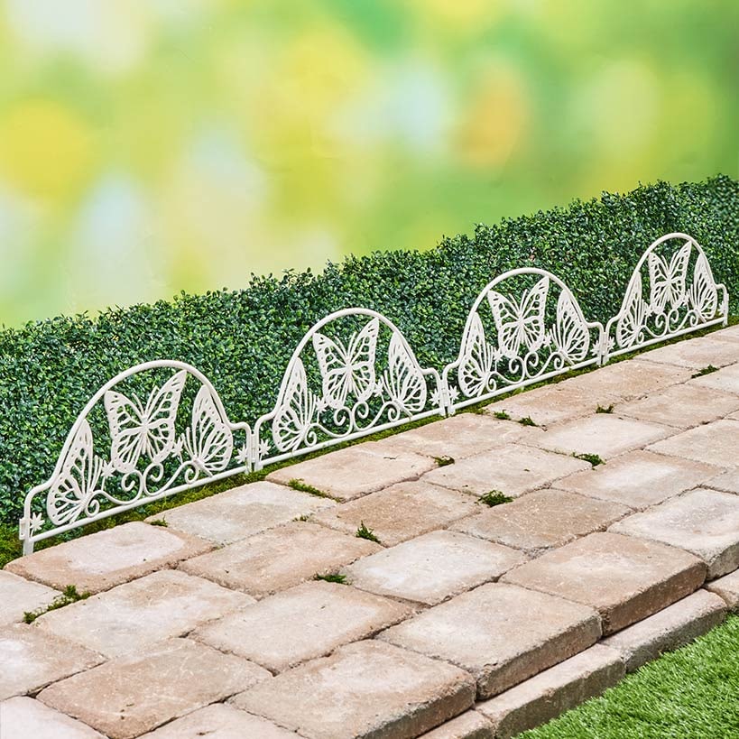 Butterfly Garden Border Fence Edging -Set of 4