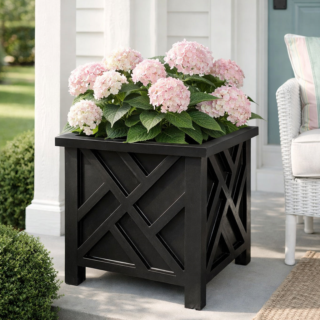 Lattice Design Chippendale Style Planter Box