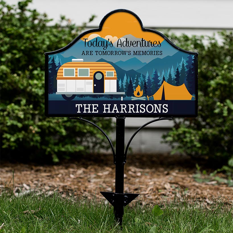 Personalized Camping Magnet Yard Sign